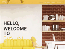 Tablet Screenshot of dawndesignstudios.com